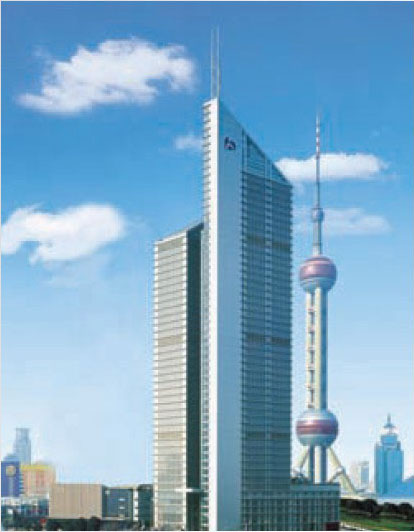 上海市陆家嘴金融贸易区的交通银行总行创笙 